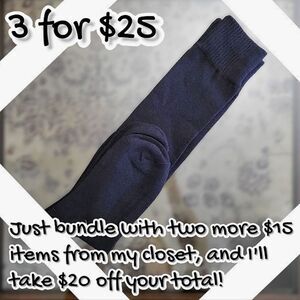 NWOT black over-the-knee socks